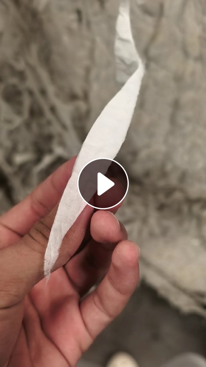 长期出售涤纶木浆无纺布，卫生巾边角料，护垫边角料，现货二三十吨左右