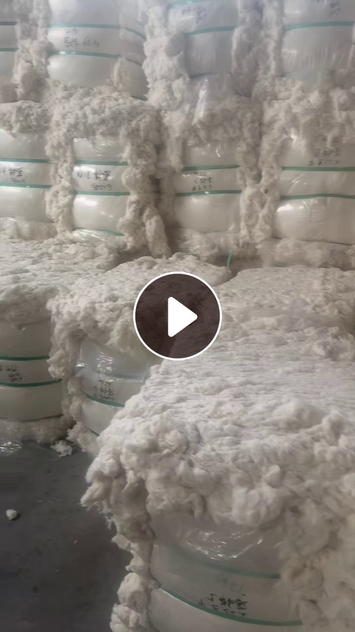 长期出售环锭纺涡流环下来的精梳落棉新疆棉，人棉粘胶莫代尔，每个月有100多吨