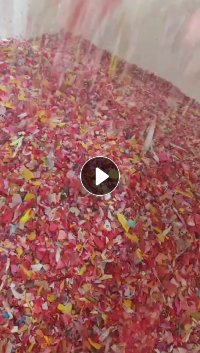 长期出售分色破碎料，红蓝粉，月供300吨