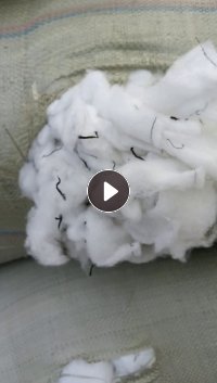 长期出售线头棉,纯涤纶的,现货打包好9.6米一车