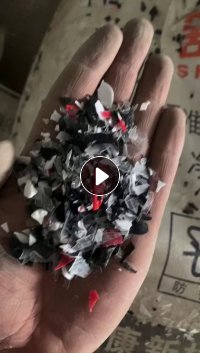 出售干粉杂色PP餐盒破碎料，新料破碎的，长期有货