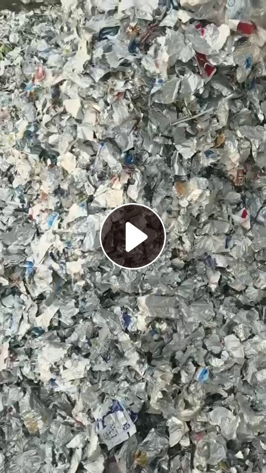 长期出售奶盒脱纸浆下来后的铝塑膜，月供400-500吨