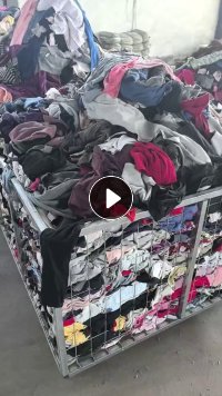 长期出售旧衣服分拣出来的擦机布原料,打包好的有20吨,货在内蒙古乌海
