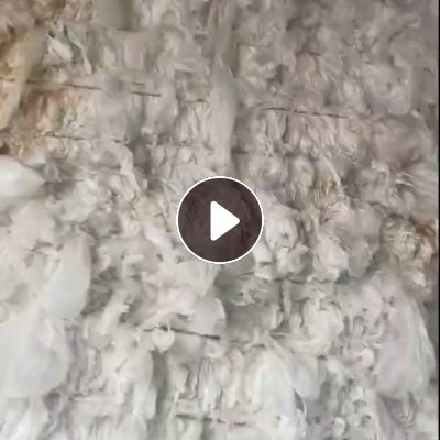 出售纺织厂下来的干造低压膜废料，包毛巾，地毯丝的，少量标签，现货够车