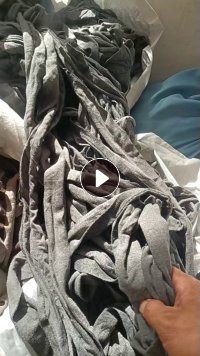 长期出售涤棉复合布条，涤棉废布，米黄色黑色，灰色，月供20吨左右