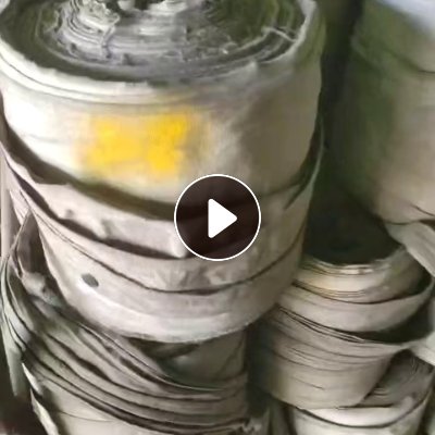 出售轮胎厂下来的纯丙纶废布，丙纶消防水袋，一卷一卷的，现货6吨