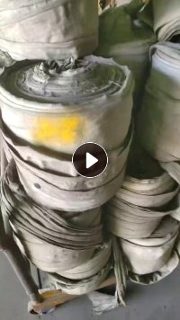 出售轮胎厂下来的纯丙纶废布,丙纶消防水袋,一卷一卷的,现货6吨