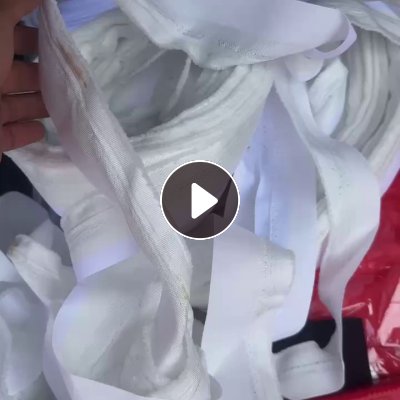 长期出售白色的涤纶复合布条，带涂层，月供一二十吨
