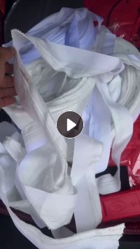 长期出售白色的涤纶复合布条,带涂层,月供一二十吨