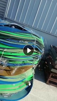 出售PE钢卷外包装皮毛料，现货8吨，长期有货