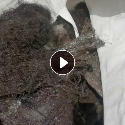出售化纤厂下来的黑色大化回丝，大化废丝，现货二三十吨，含水二十左右