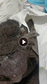 出售化纤厂下来的黑色大化回丝，大化废丝，现货二三十吨，含水二十左右