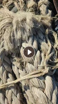 长期出售废旧缆绳，丙纶材质，丙纶缆绳，可以开花，现货有5吨左右，货在浙江舟山