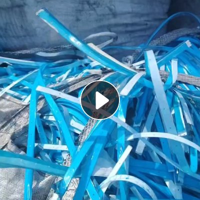 长期出售蓝色pet横条废料