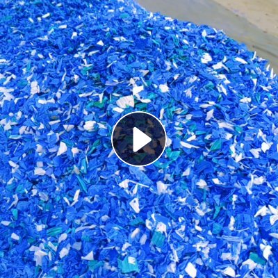 出售空心板破碎料，蓝色为主，漂沉一起，也可以做全漂的