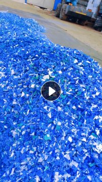 出售空心板破碎料，蓝色为主，漂沉一起，也可以做全漂的