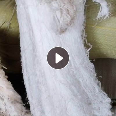 出售织布厂下来的白色涤纶废丝，涤纶干丝，现货有2吨，货在河北石家庄