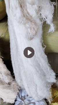 出售织布厂下来的白色涤纶废丝,涤纶干丝,现货有2吨,货在河北石家庄