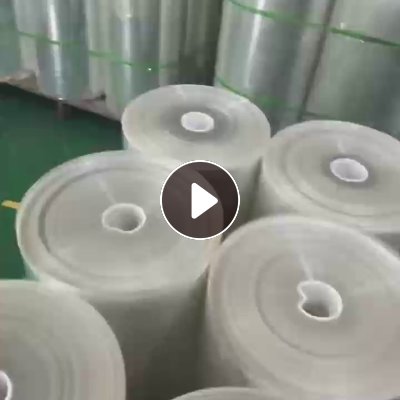出售透明PET卷膜，单面PET滑膜，厚度3.8丝，常规宽度60-180cm，可分条