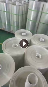 出售透明PET卷膜，单面PET滑膜，厚度3.8丝，常规宽度60-180cm，可分条