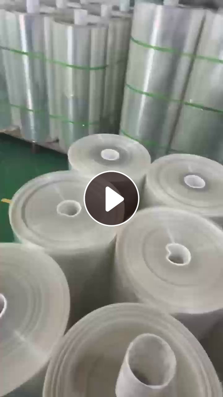 出售透明PET卷膜，单面PET滑膜，厚度3.8丝，常规宽度60-180cm，可分条