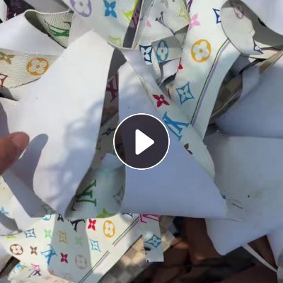 大量出售PVC皮革边角料，皮包厂下来的