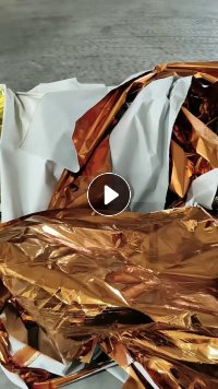 长期出售带膜的金银纸边角料