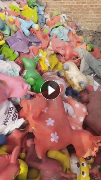大量出售PVC玩具马毛料和破碎料,现货100多吨
