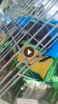 出售PET杂色轻胶膜废料，压包好的