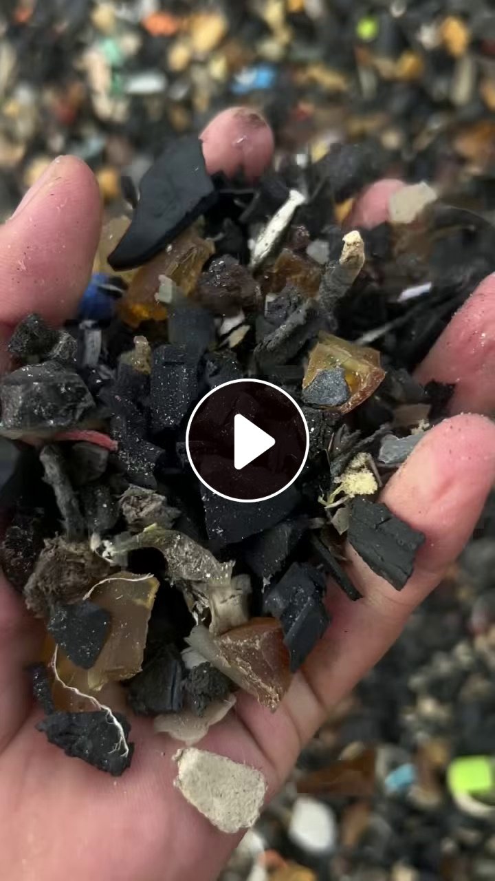 长期回收橡胶和塑料混合的破碎料