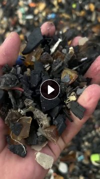 长期回收橡胶和塑料混合的破碎料