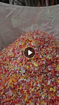 出售分色丙破碎料，红黄、蓝绿，也有纯色的，月供300吨