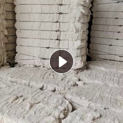 长期出售环锭纺下来扫地花开出来的开花棉，95棉以上，不到5个点的粘胶，现货25吨，可以做保温被针刺棉