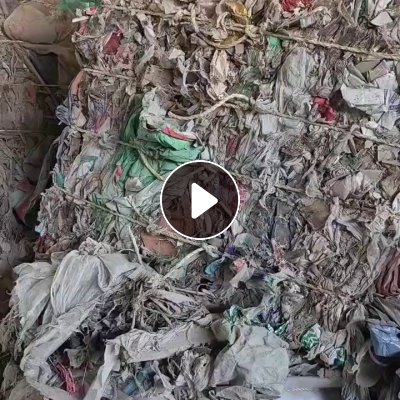 处理建筑垃圾过了分选机打包料