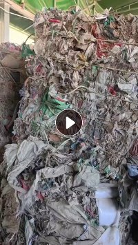 处理建筑垃圾过了分选机打包料