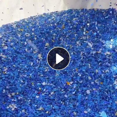 出售蓝桶破碎料，大小蓝分开打的，月供60吨