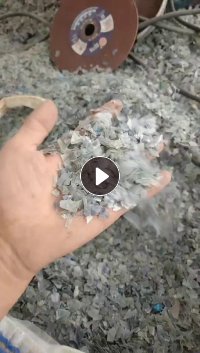 出售干粉PVC铝材膜破碎料，现货三四十吨