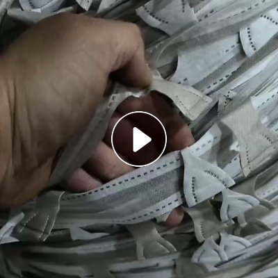 出售pp无纺布口罩边料，现货10吨左右