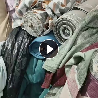 出售处理窗帘布，库存窗帘布，杂货，现货有30多吨，货在山东聊城