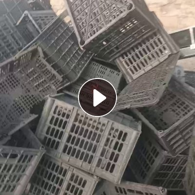 出售黑色PP水果筐破碎料，可长期供货