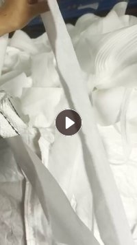 出售做过滤材料下来的白色无纺布边角料，水刺无纺布复合PP熔喷布，复合无纺布，现货有50吨