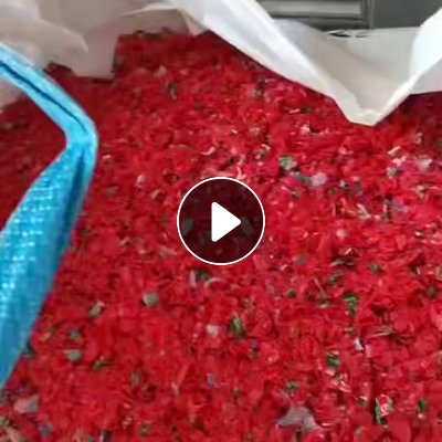 出售PE瓶盖破碎料，新的瓶盖直接干破的，现货10/20吨