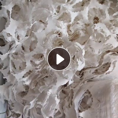 长期出售做假花下来带浆的涤纶废布，涤纶边角料，涤纶开花料，现货6.8米一车