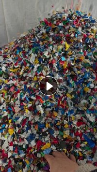 出售PP涂料桶破碎料，花桶破碎料，现货一挂，冲击36