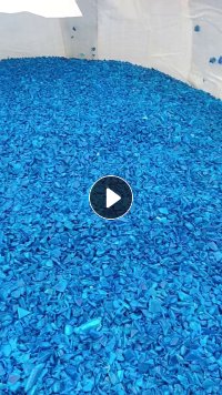 出售纯大蓝桶破碎料，可以直接注塑，月供200吨