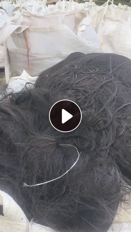 长期出售涤纶废丝，涤纶假发丝，pet假发丝，杂色的，现货一百吨