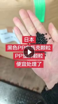 厂家直销日本黑色PP电瓶壳颗粒PP再生塑料颗粒便宜处理了 现货100吨