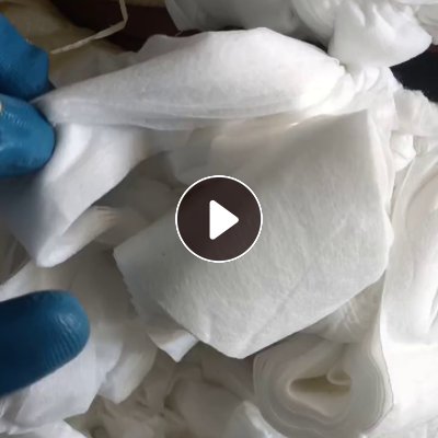 长期出售涤纶无纺布涤棉无纺布水刺无纺布，手套厂下来的，开花用，现货涤纶14吨涤棉16吨