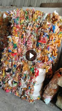 长期回收泡沫箱下来的胶纸，压包好的，造粒用