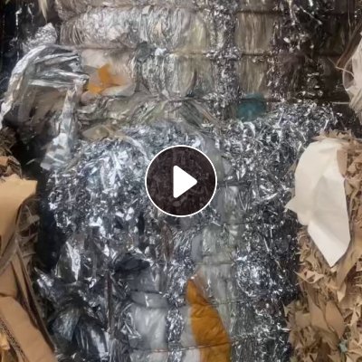 出售烟包厂下来的PET镀铝膜废料，散货压包好的，长期有货